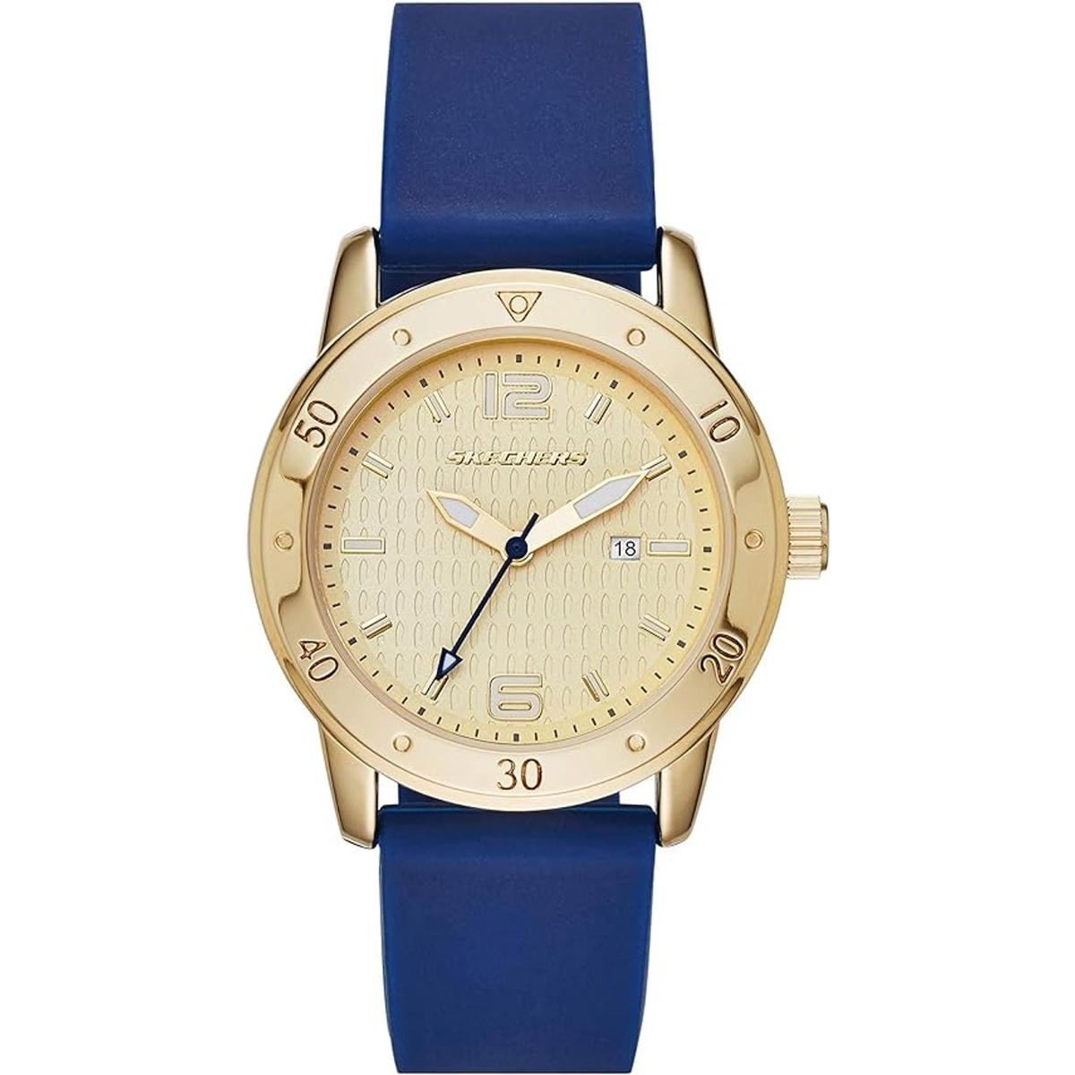 Skechers Reloj deportivo analógico de cuarzo redondo para