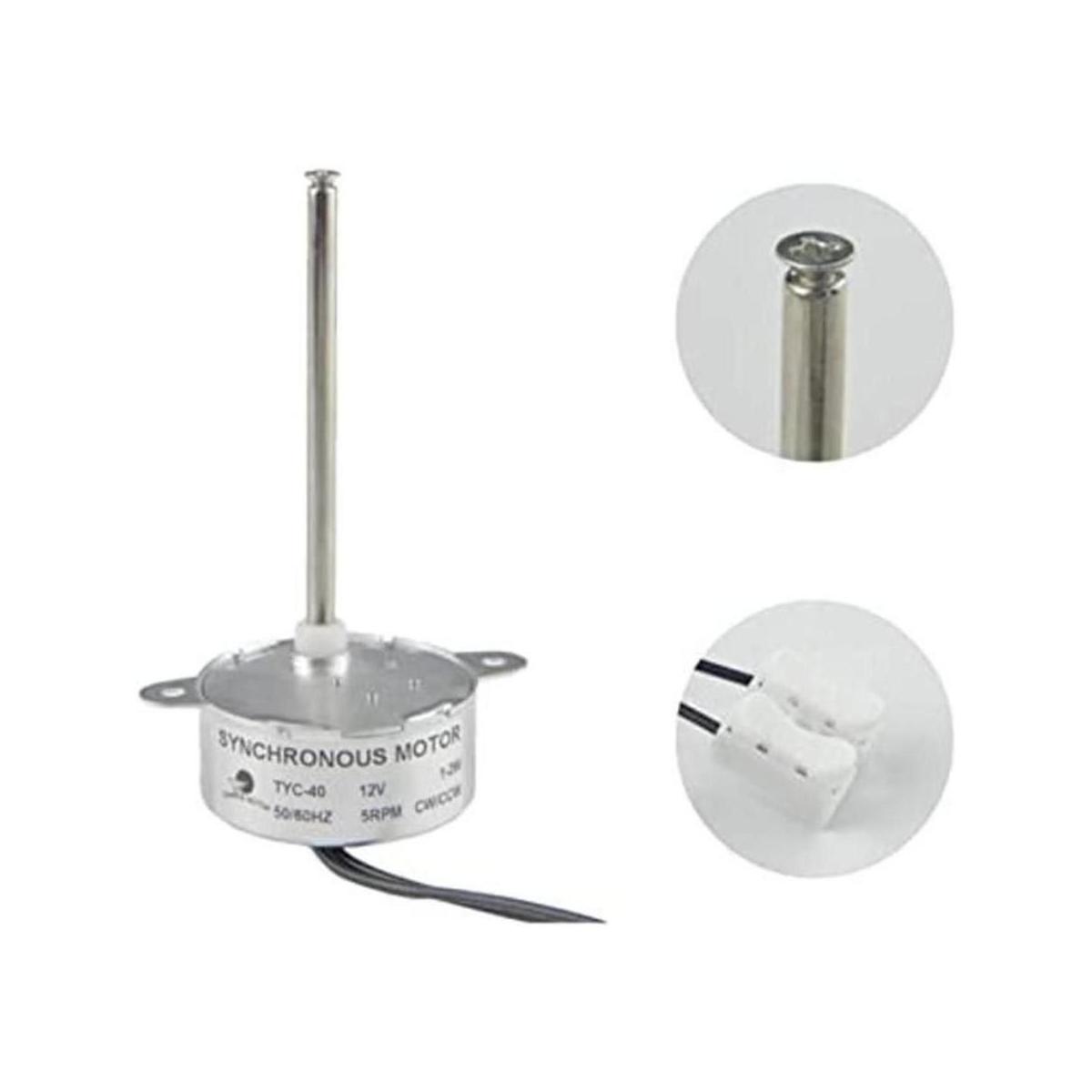 CHANCS TYC40 AC 12V Motor de engranaje síncrono pequeño