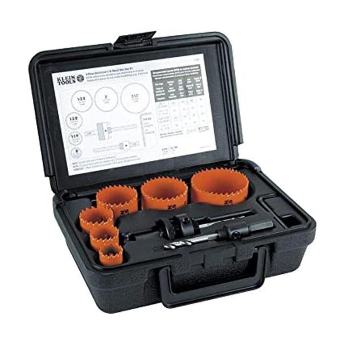 Klein Tools 31902 Kit de sierra bimetálica con puntas de