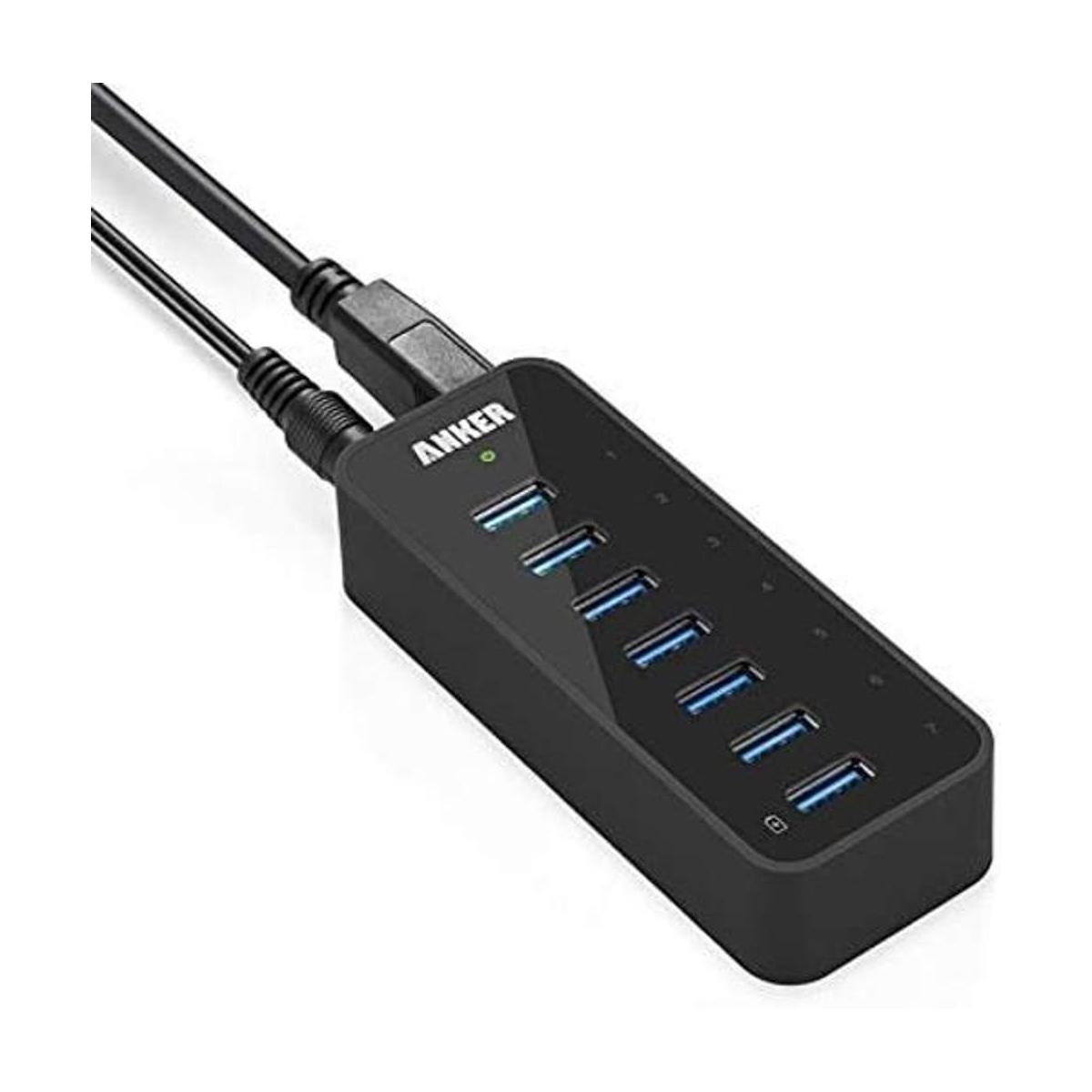 Anker Hub de datos de 7 puertos y USB 3.0 con adaptador de