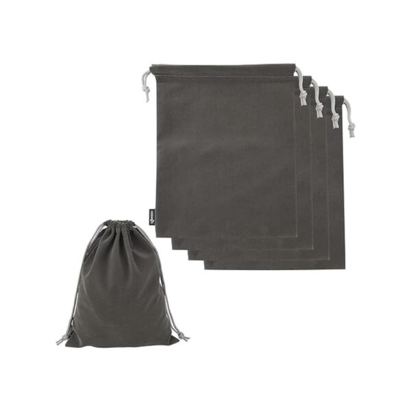 Cosmos Set of 5 Premium Gray Travel Carry Drawstring_1
