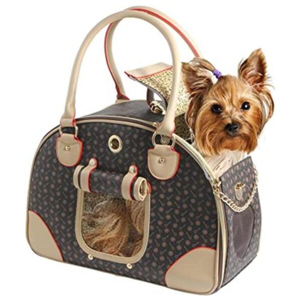 BETOP HOUSE Bolso de mano de piel sintética para perro