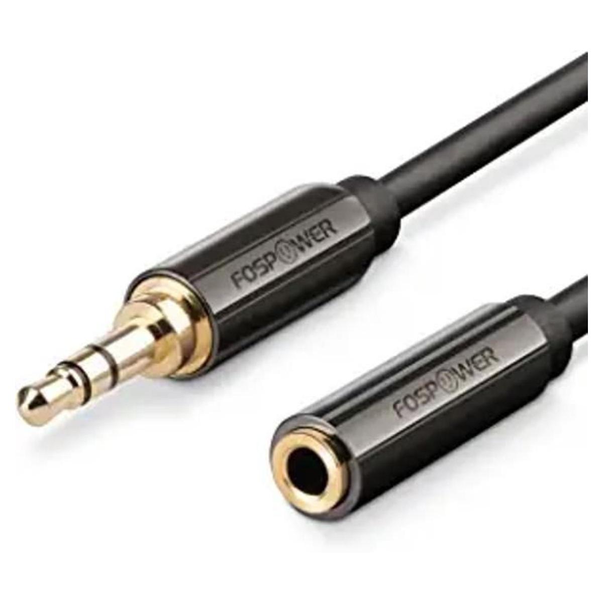 FosPower Adaptador de cable de extensión de audio estéreo