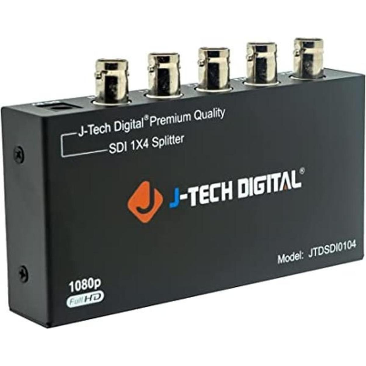 JTech Digital Premium Quality SDI Splitter 1x4 Supports