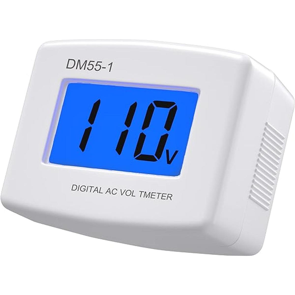 Eversame Flat US Plug AC 80300V LCD Digital Voltímetro