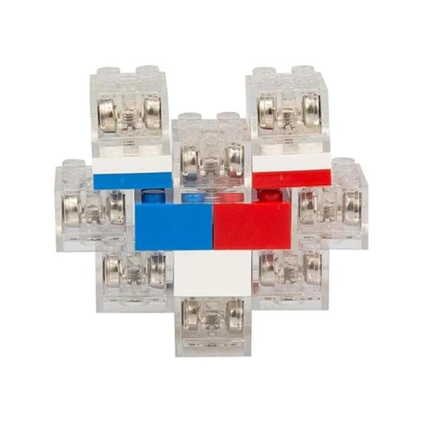 Ladrillos de construcción de luz 8 unidades rojo_4