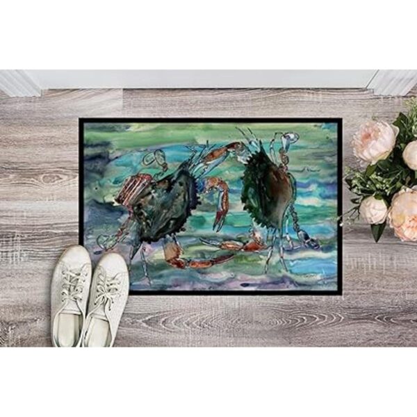 Carolines Treasures 8954JMAT Watery Teal and Purple_2