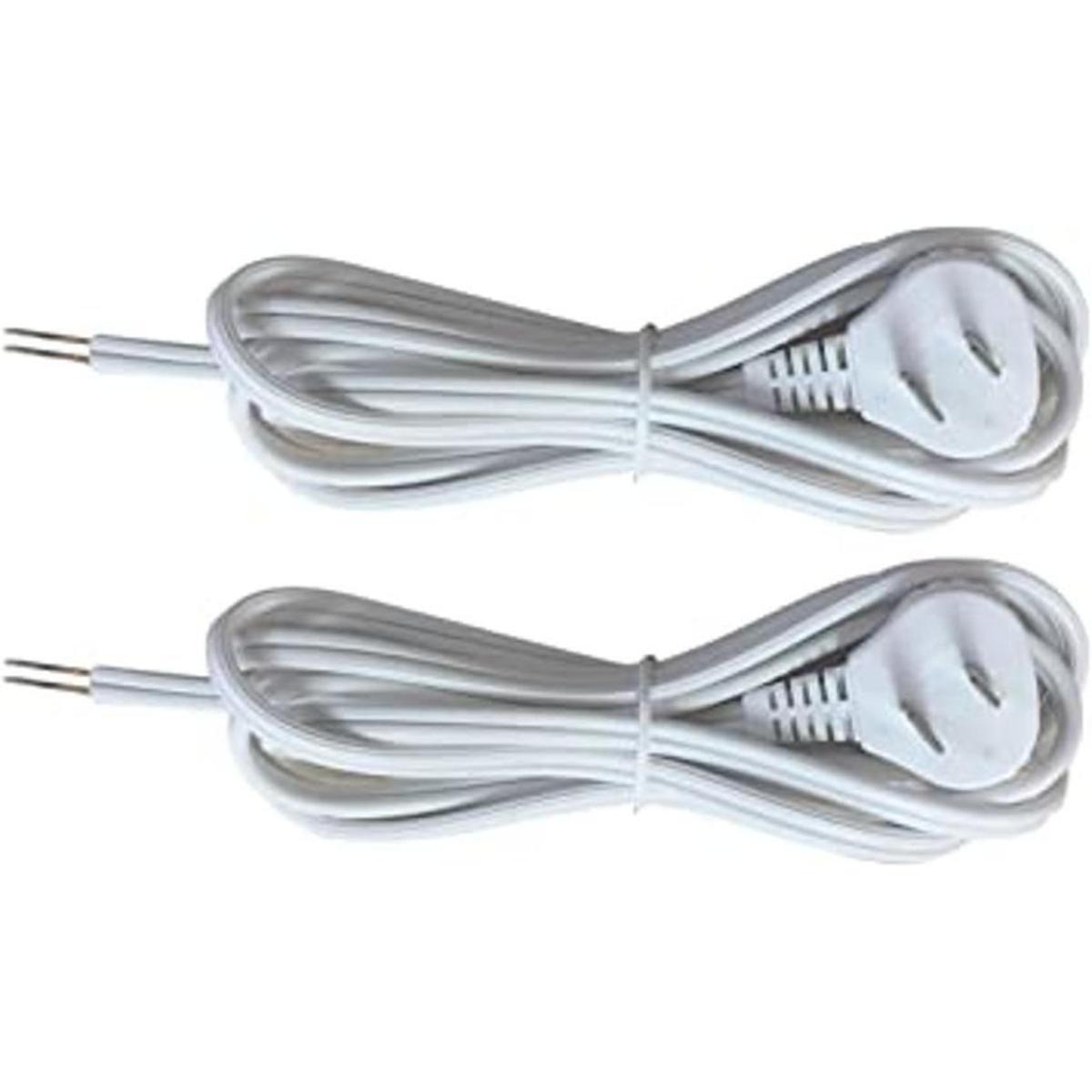 Royal Designs Cable de lámpara enchufe plano extremos