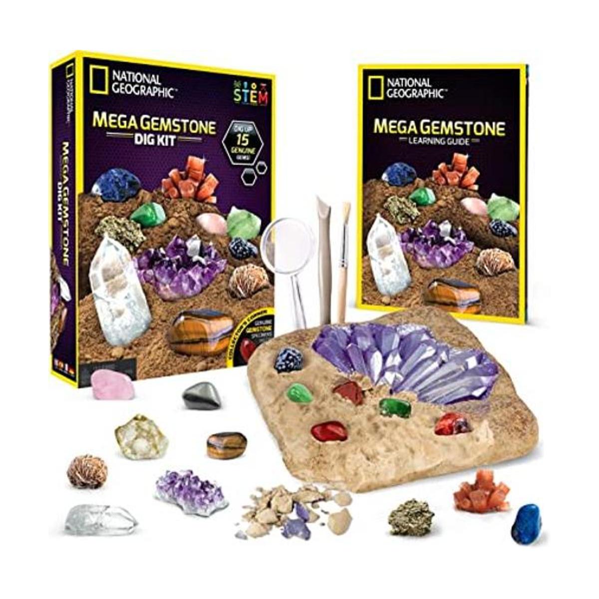Mega Gemstone Mine para desenterrar 15 gemas reales de