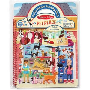 Juego con pegatinas en relieve de la marca Melissa