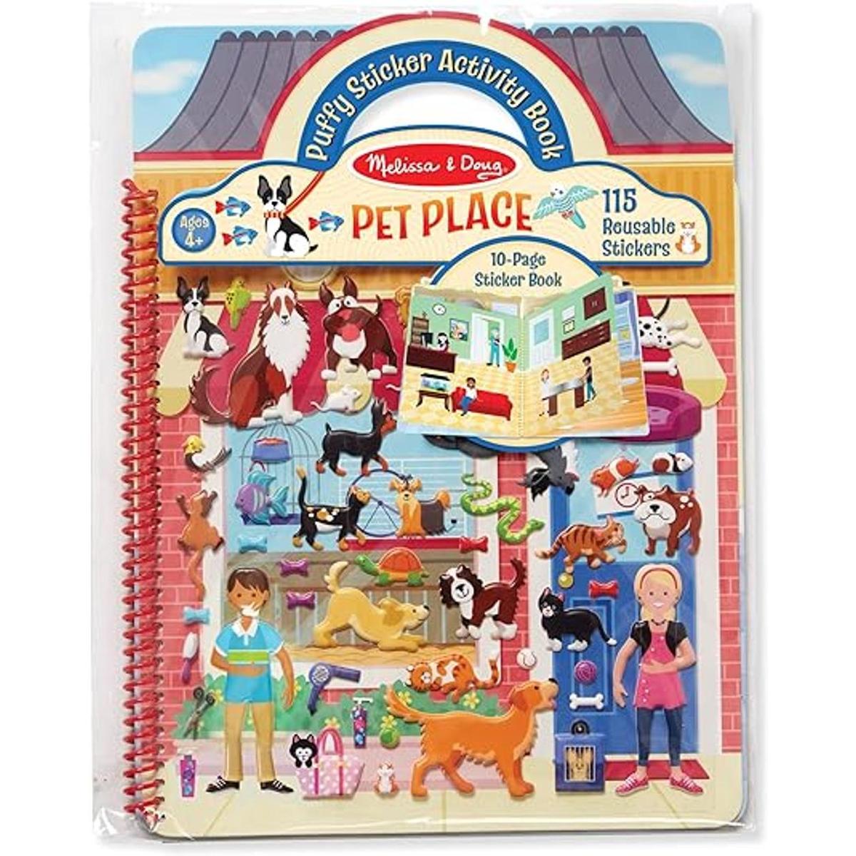 Juego con pegatinas en relieve de la marca Melissa