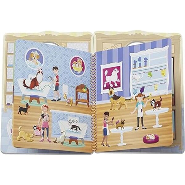 Juego con pegatinas en relieve de la marca Melissa