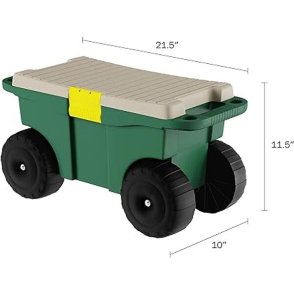 Pure Garden Carrito de jardín utilitario Cubo de_2