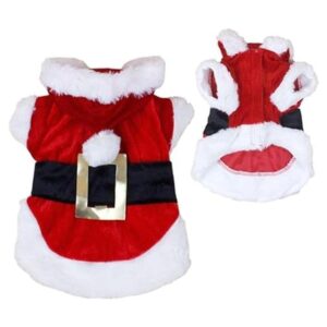 Idepet Disfraz de perro de Papá Noel ropa de Navidad para