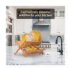 Escurridor de madera bamboo compacto y plegable para