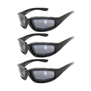 OWL Gafas de montar acolchadas lentes ahumadas paquete_1