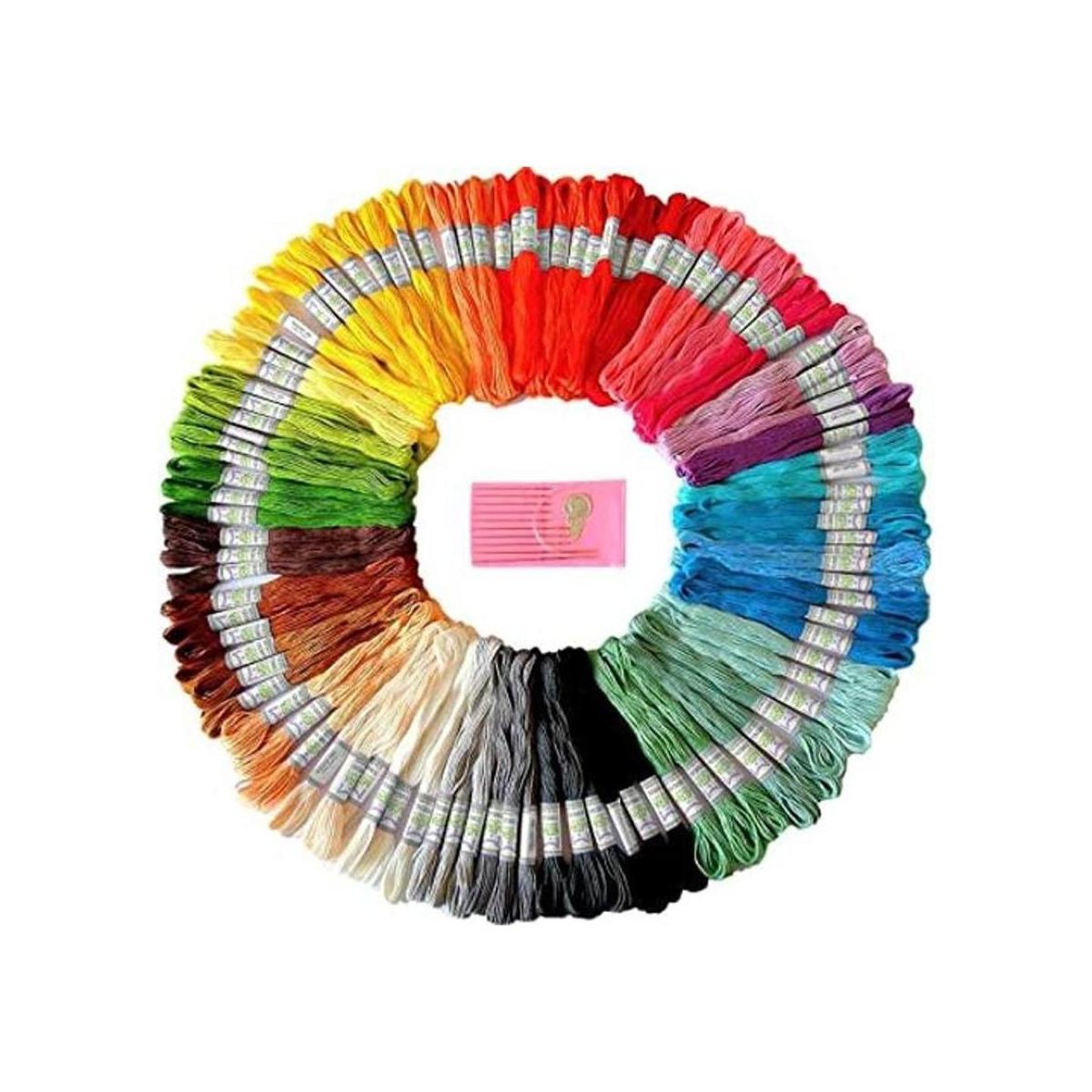 Hilos de seda Premium Rainbow hilo bordado de colores