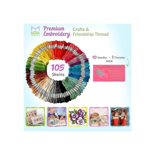 Hilos de seda Premium Rainbow hilo bordado de colores_2