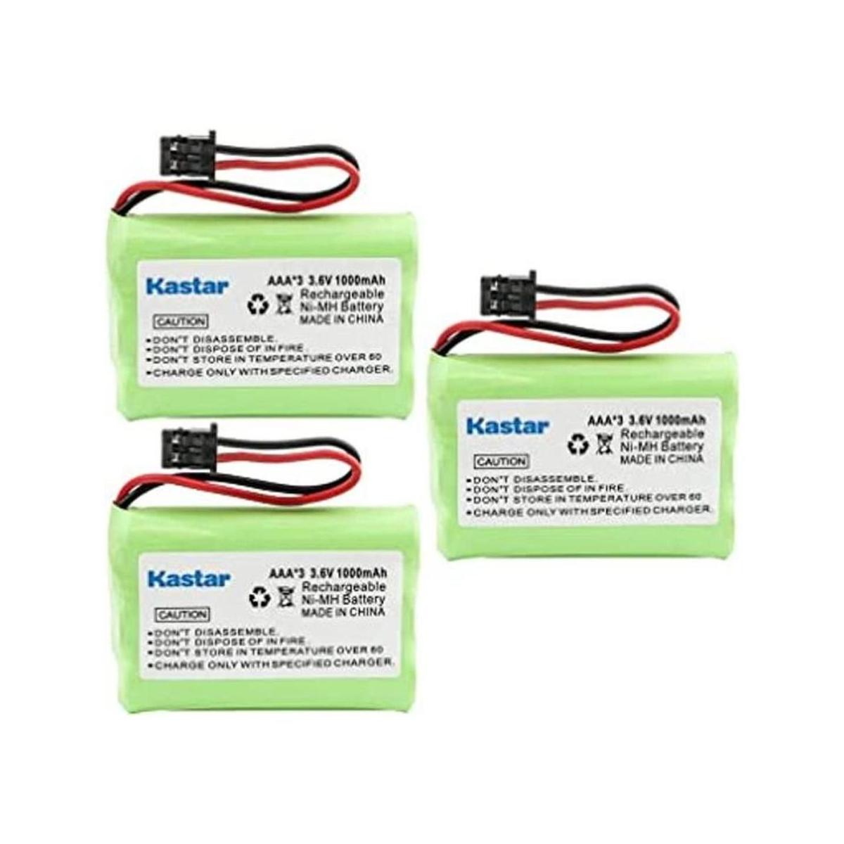 Kastar Paquete de 3 baterías recargables AAAX3 3.6V MSM