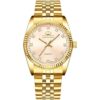 Fq043 Reloj de pulsera de cuarzo de acero inoxidable_1