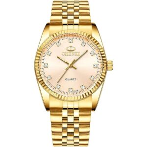 Fq043 Reloj de pulsera de cuarzo de acero inoxidable_1