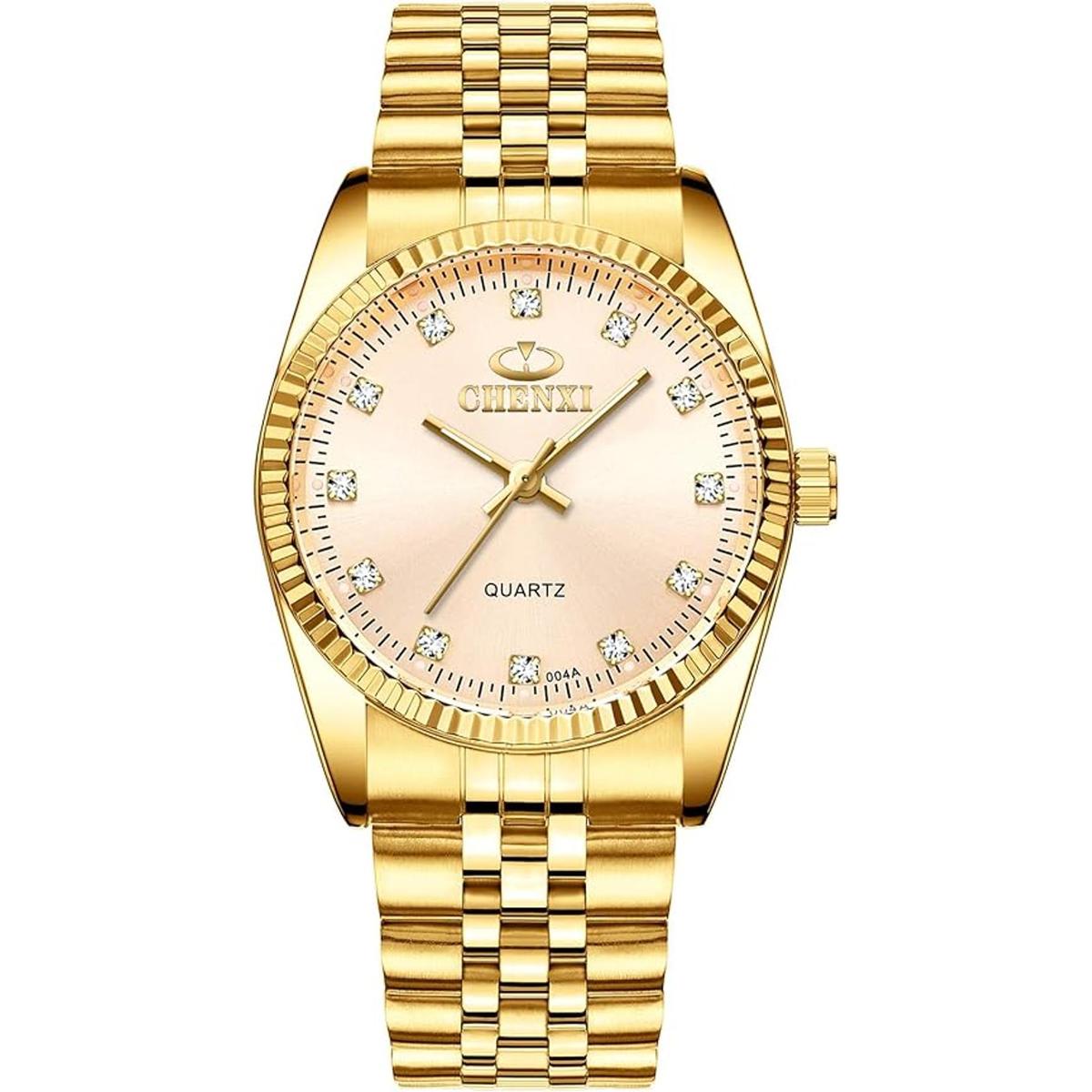 Fq043 Reloj de pulsera de cuarzo de acero inoxidable