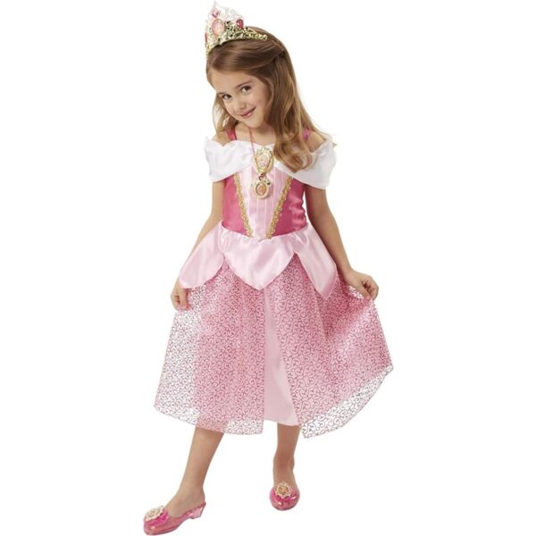 Disney Disfraz de princesa Aurora vestido brillante_2