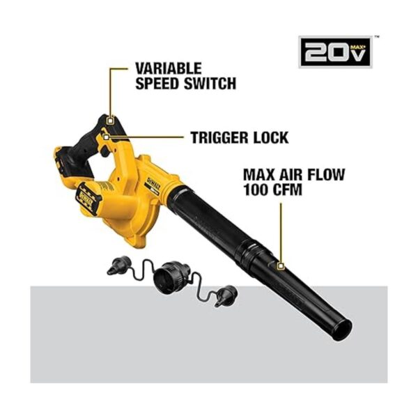 DeWalt DCE100B 20 V Max soplador compacto Jobsite_3