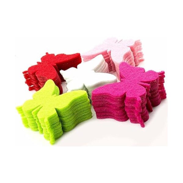 SummerRay 100pcs colorido fieltro mariposa troquelado adorno_2