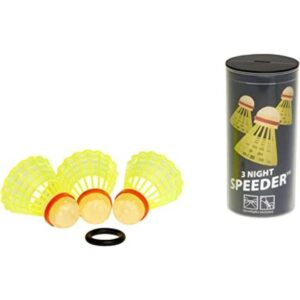 Speedminton Night 3Pk Speeder Tube Birdies para juegos al_1