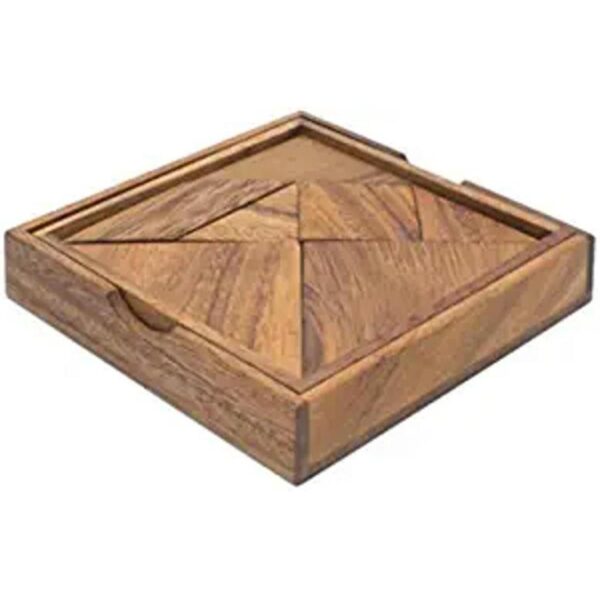 Madera Tangram Deluxe madera hecha a mano 3D Brain Teaser_1