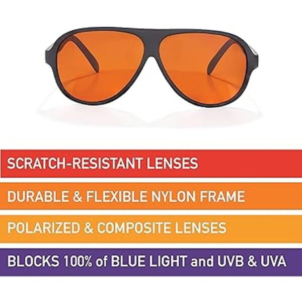 Aviator Blublocker Gafas de sol polarizadas Cristal Negro