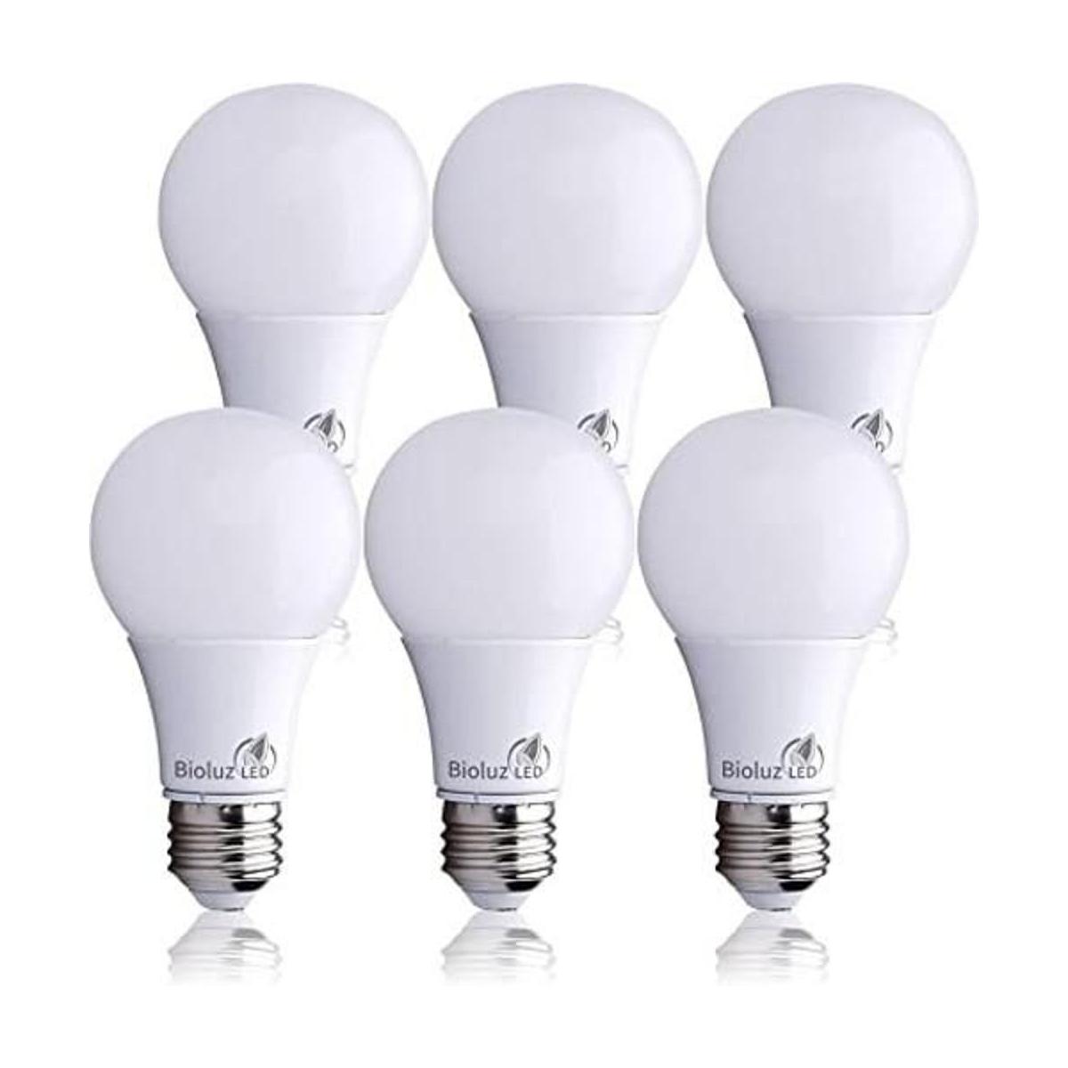 Bioluz A19 ECO Series paquete de 6 bombillas de LED