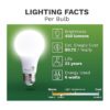 Bioluz A19 ECO Series paquete de 6 bombillas de LED