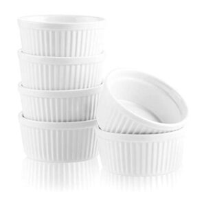 Bellemain 4 oz. Cazoletas de porcelana 6 unidades