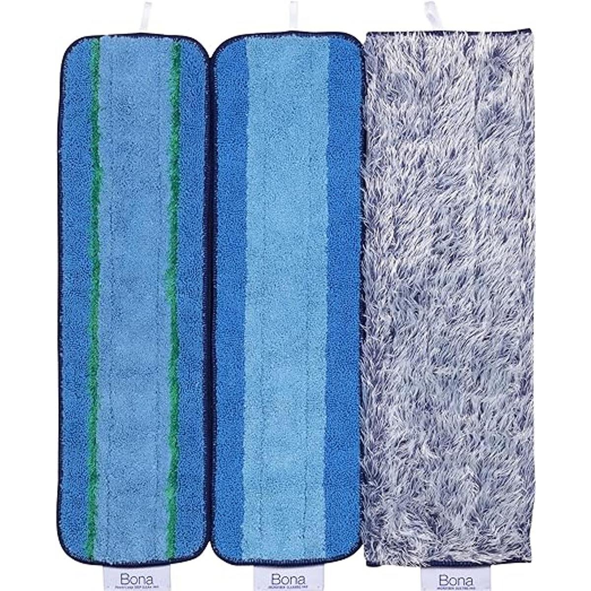 Bona Paquete de 3 almohadillas de microfibra que incluye