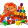 Skoolzy juego de 36 abalorios tamaño Jumbo con 4 cuerdas_4