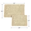 Bedford Home Juego de tapete de baño afelpado con espuma_2