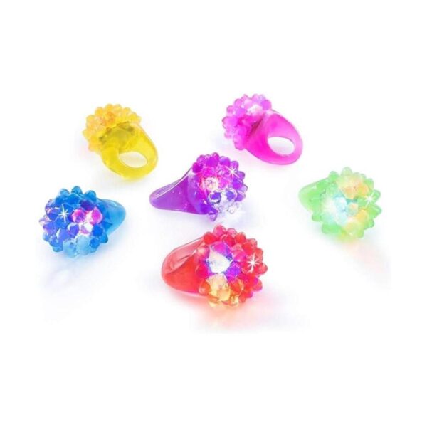 Anillos para dedo de goma y gelatina desiguales luces LED_1