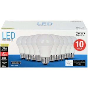 FEIT Bombillas LED de 9 W equivalente a 60 W luz_1
