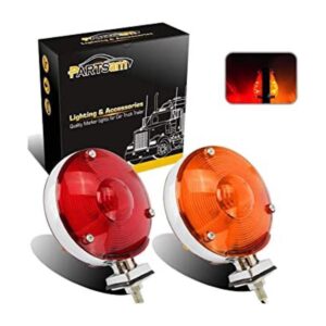 Partsam 2 luces LED redondas de doble cara de 4 pulgadas_1
