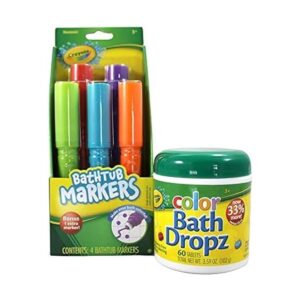 Crayola Marcadores de bañera y gotas de baño de color_1