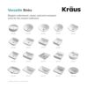 Kraus KCU241 Elavo Fregadero de montaje inferior para