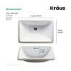 Kraus KCU241 Elavo Fregadero de montaje inferior para