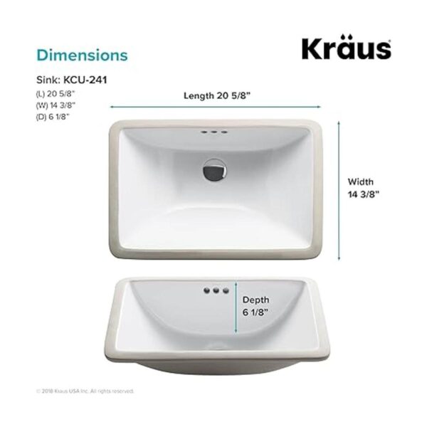 Kraus KCU241 Elavo Fregadero de montaje inferior para