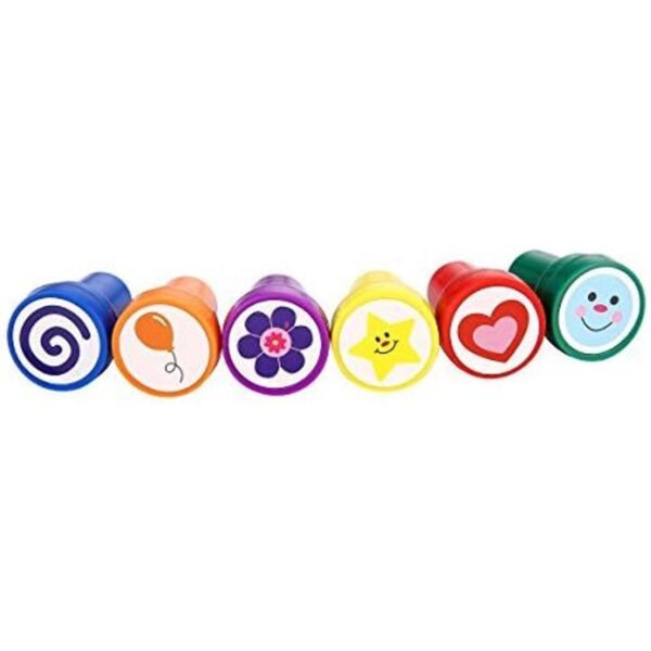 LUCKYBIRD S1118 Best Self Inking Plastic Fun Stamps Set de_3