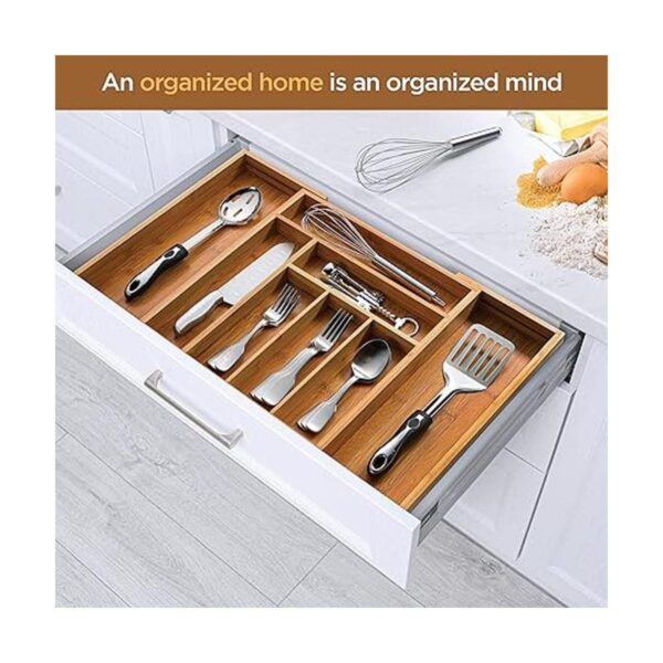 Bambsi organizador de cajón de cocina organizador de