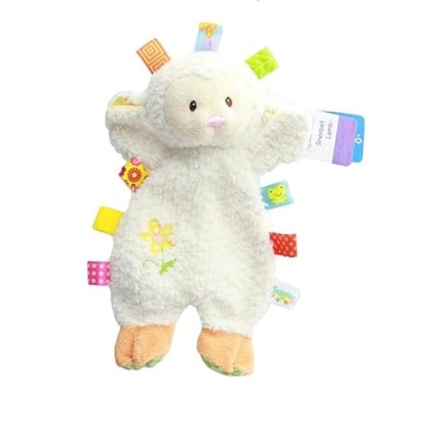 Taggies Sherbet Lamb Lovey Juguete de 12.0 in paquete de_4