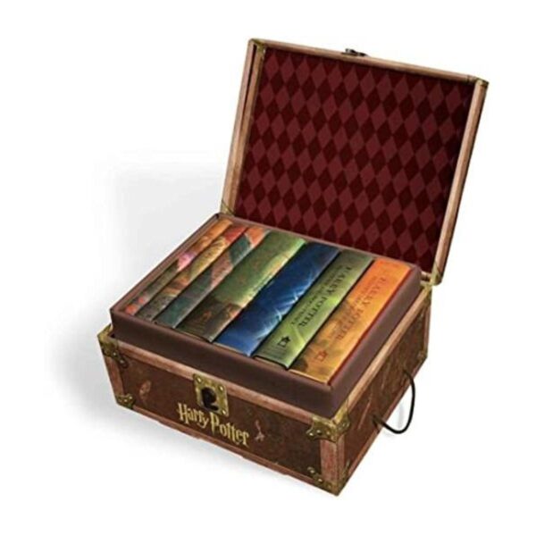 Juego de libros de Harry Potter 1 a 7 en baúl de juguete_1