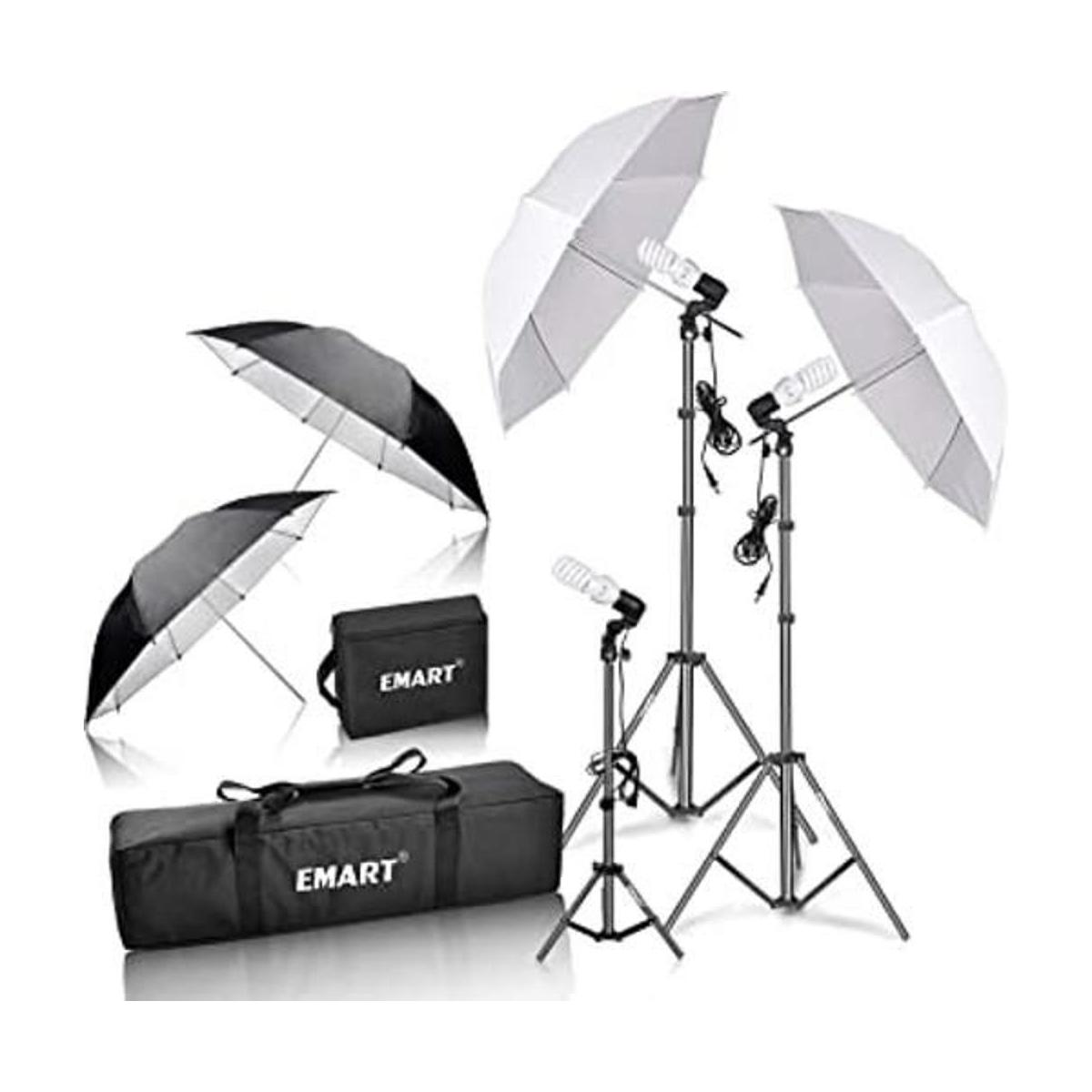 EMART Kit de iluminación de fotografía de paraguas con